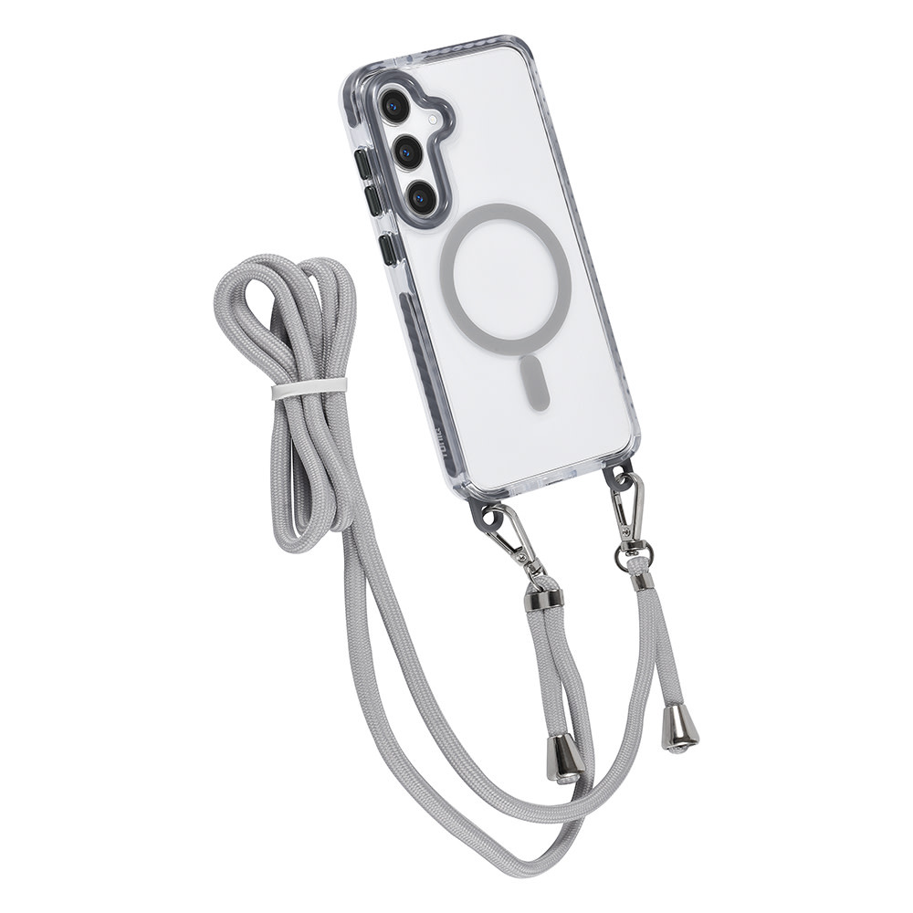 TUNIQ TUNIQ Galaxy S24 Plus Backcover hoesje neck cord - magsafe - Grijs