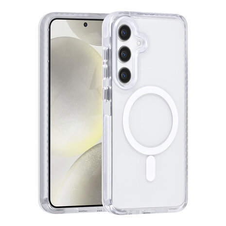 TUNIQ TUNIQ Galaxy S24 Plus Back-Cover hul - neck cord - magsafe - Weiß TUNIQ TUNIQ Galaxy S24 Plus Back-Cover hul - neck cord - magsafe - Weiß