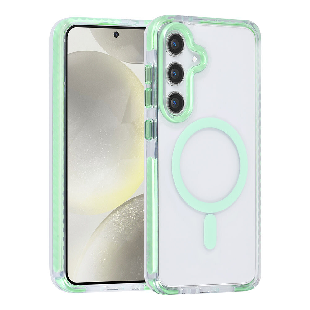 TUNIQ TUNIQ Galaxy S24 Plus Back cover case - neck cord - magsafe - Green TUNIQ TUNIQ Galaxy S24 Plus Back cover case - neck cord - magsafe - Green