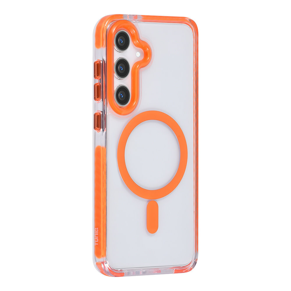 TUNIQ TUNIQ Galaxy S24 Plus Back cover coque neck cord - magsafe - Orange TUNIQ TUNIQ Galaxy S24 Plus Back cover coque neck cord - magsafe - Orange