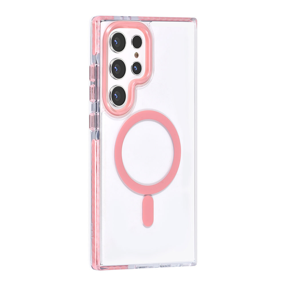 TUNIQ TUNIQ Galaxy S24 Ultra Backcover hoesje neck cord - magsafe - Roze TUNIQ TUNIQ Galaxy S24 Ultra Backcover hoesje neck cord - magsafe - Roze