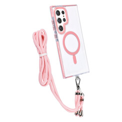 TUNIQ Galaxy S24 Ultra Backcover hoesje neck cord - magsafe - Roze