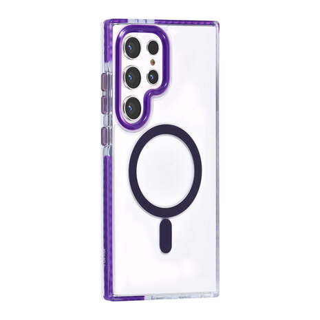 TUNIQ TUNIQ Galaxy S24 Ultra Back cover coque neck cord - magsafe - Violet TUNIQ TUNIQ Galaxy S24 Ultra Back cover coque neck cord - magsafe - Violet