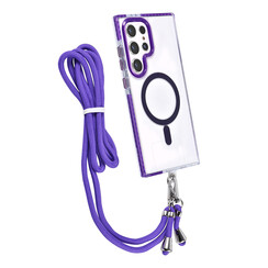 TUNIQ Galaxy S24 Ultra Back-Cover hul - neck cord - magsafe - Lila
