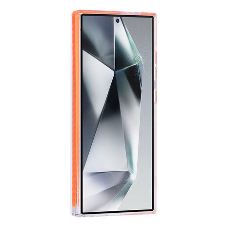 TUNIQ TUNIQ Galaxy S24 Ultra Back cover case - neck cord - magsafe - Orange TUNIQ TUNIQ Galaxy S24 Ultra Back cover case - neck cord - magsafe - Orange