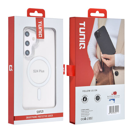 TUNIQ TUNIQ Galaxy S24 Plus Back cover coque Magsafe silicone - Blanc TUNIQ TUNIQ Galaxy S24 Plus Back cover coque Magsafe silicone - Blanc