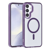 TUNIQ TUNIQ Galaxy S24 Plus Back cover coque Magsafe silicone - Violet TUNIQ TUNIQ Galaxy S24 Plus Back cover coque Magsafe silicone - Violet