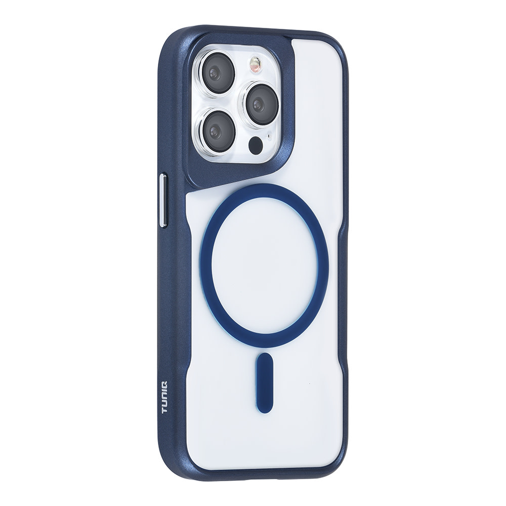 TUNIQ TUNIQ iPhone 14 Pro Backcover hoesje Magsafe silicone - DonkerBlauw, foto 2 van 6