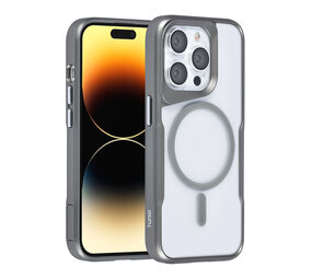 TUNIQ TUNIQ iPhone 14 Pro Back cover case - Magsafe silicone - Grey TUNIQ TUNIQ iPhone 14 Pro Back cover case - Magsafe silicone - Grey