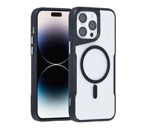 TUNIQ TUNIQ iPhone 14 Pro Max Back cover coque Magsafe silicone - Noir TUNIQ TUNIQ iPhone 14 Pro Max Back cover coque Magsafe silicone - Noir