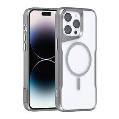 TUNIQ iPhone 14 Pro Max Back cover case - Magsafe silicone - Grey