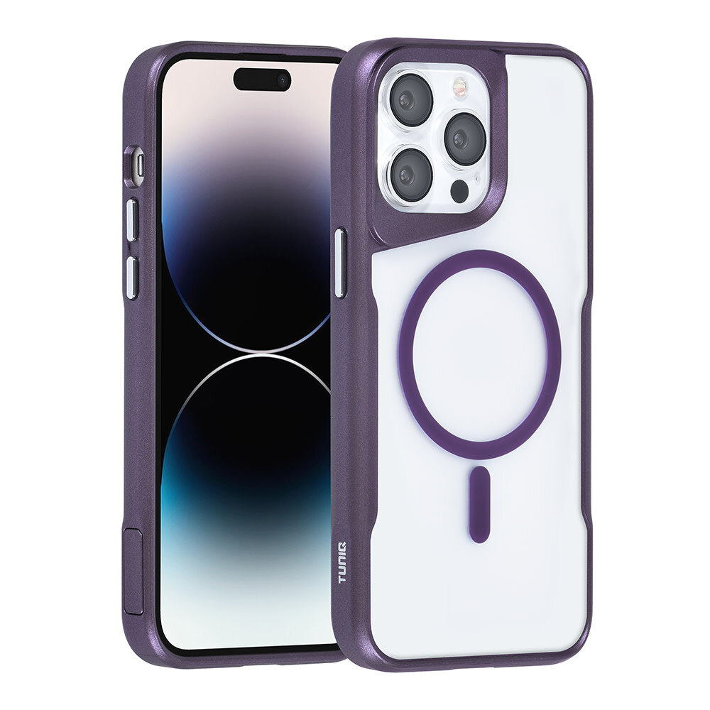 TUNIQ TUNIQ iPhone 14 Pro Max Back cover case - Magsafe silicone - Purple TUNIQ TUNIQ iPhone 14 Pro Max Back cover case - Magsafe silicone - Purple