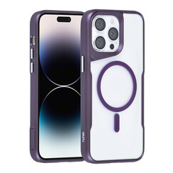TUNIQ iPhone 14 Pro Max Back cover case - Magsafe silicone - Purple