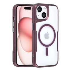 TUNIQ iPhone 15 Backcover hoesje Magsafe silicone - Rood