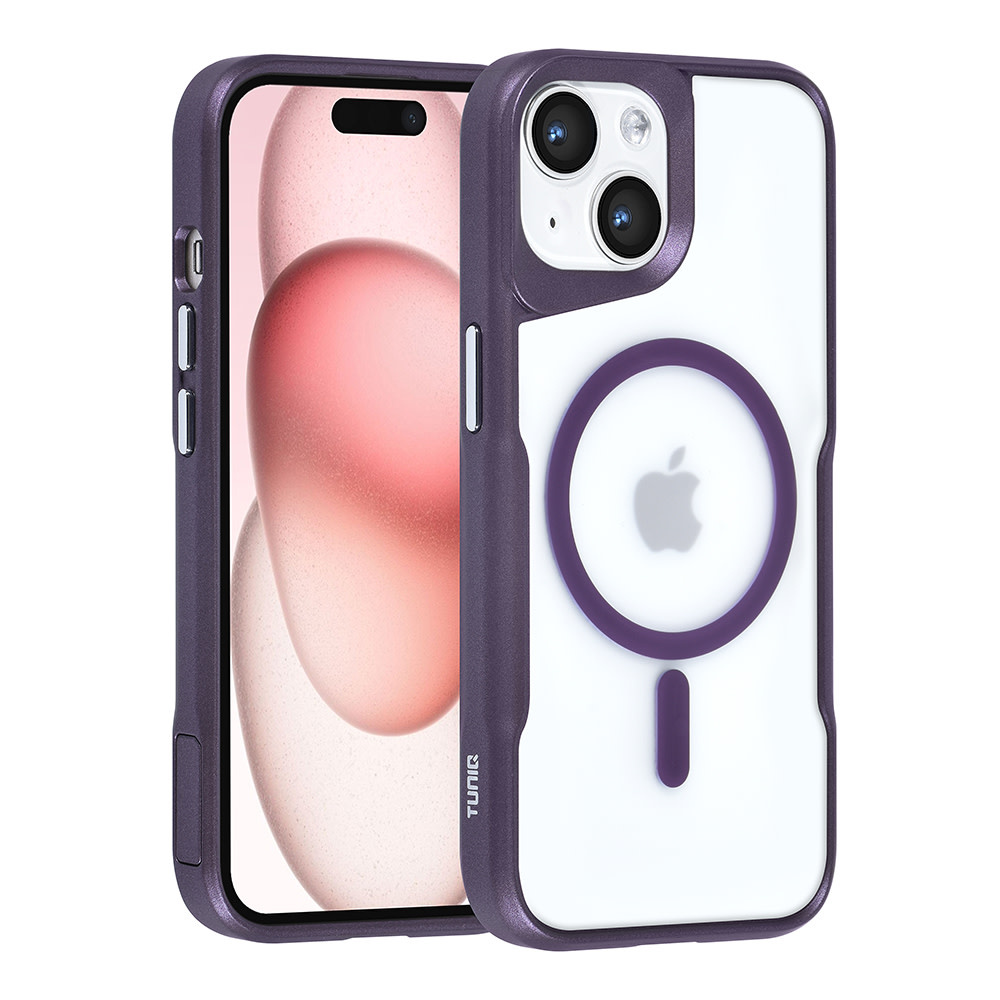 TUNIQ TUNIQ iPhone 15 Backcover hoesje Magsafe silicone - Paars