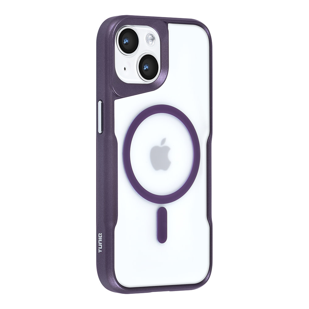 TUNIQ TUNIQ iPhone 15 Backcover hoesje Magsafe silicone - Paars, foto 2 van 6