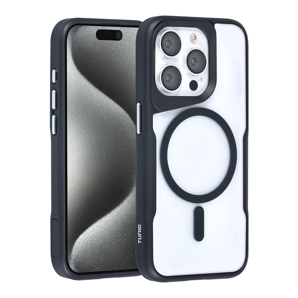 TUNIQ TUNIQ iPhone 15 Pro Backcover hoesje Magsafe silicone - Zwart