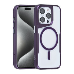 TUNIQ iPhone 15 Pro Back cover coque Magsafe silicone - Violet