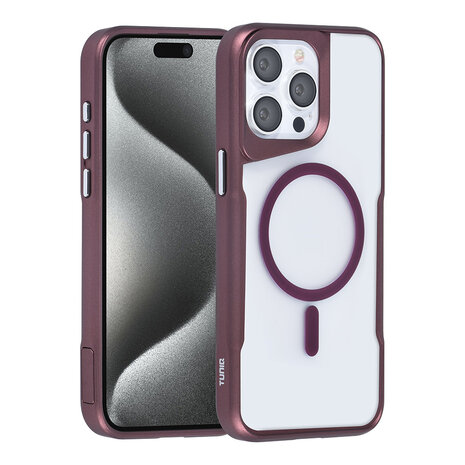 TUNIQ TUNIQ iPhone 15 Pro Max Back cover case - Magsafe silicone - Red TUNIQ TUNIQ iPhone 15 Pro Max Back cover case - Magsafe silicone - Red