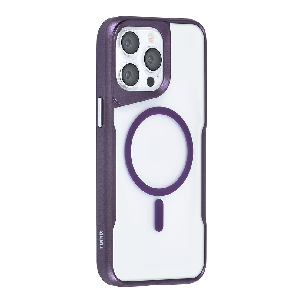 TUNIQ TUNIQ iPhone 15 Pro Max Backcover hoesje Magsafe silicone - Paars, foto 2 van 6