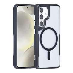 TUNIQ Galaxy S24 Back-Cover hul - Magsafe silicone - Schwarz
