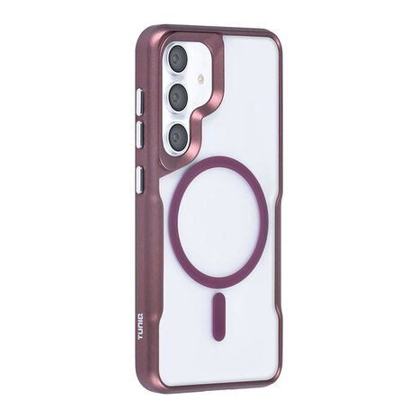 TUNIQ TUNIQ Galaxy S24 Back-Cover hul - Magsafe silicone - Rot TUNIQ TUNIQ Galaxy S24 Back-Cover hul - Magsafe silicone - Rot