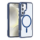 TUNIQ TUNIQ Galaxy S24 Back cover coque Magsafe silicone - Bleu foncé TUNIQ TUNIQ Galaxy S24 Back cover coque Magsafe silicone - Bleu foncé
