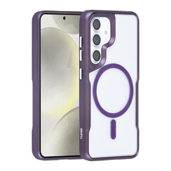 TUNIQ Galaxy S24 Back cover case - Magsafe silicone - Purple