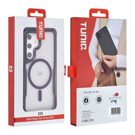 TUNIQ TUNIQ Galaxy S24 Backcover hoesje Magsafe silicone - Paars TUNIQ TUNIQ Galaxy S24 Backcover hoesje Magsafe silicone - Paars