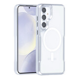 TUNIQ TUNIQ Galaxy S24 Plus Backcover hoesje Magsafe silicone - Zilver TUNIQ TUNIQ Galaxy S24 Plus Backcover hoesje Magsafe silicone - Zilver