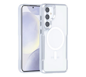 TUNIQ TUNIQ Galaxy S24 Plus Back cover coque Magsafe silicone - Argent TUNIQ TUNIQ Galaxy S24 Plus Back cover coque Magsafe silicone - Argent