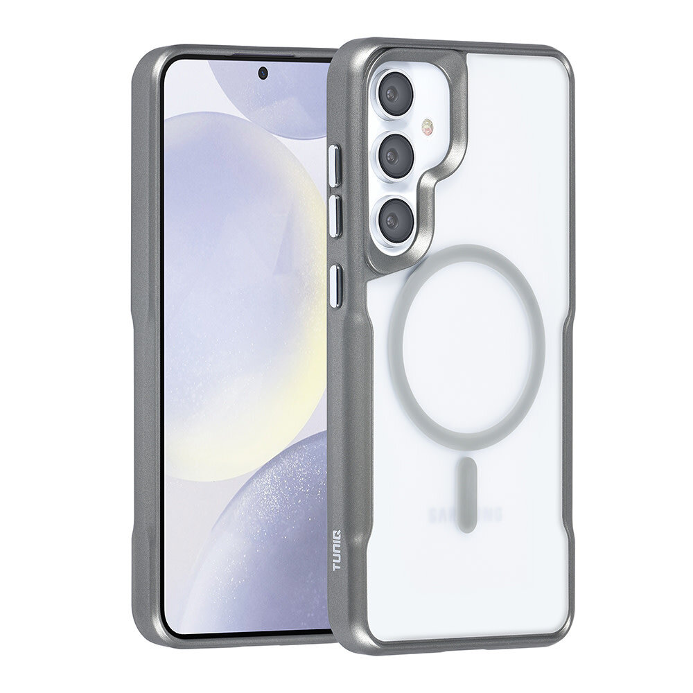 TUNIQ TUNIQ Galaxy S24 Plus Back cover coque Magsafe silicone - Gris TUNIQ TUNIQ Galaxy S24 Plus Back cover coque Magsafe silicone - Gris