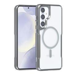 TUNIQ Galaxy S24 Plus Back-Cover hul - Magsafe silicone - Grau