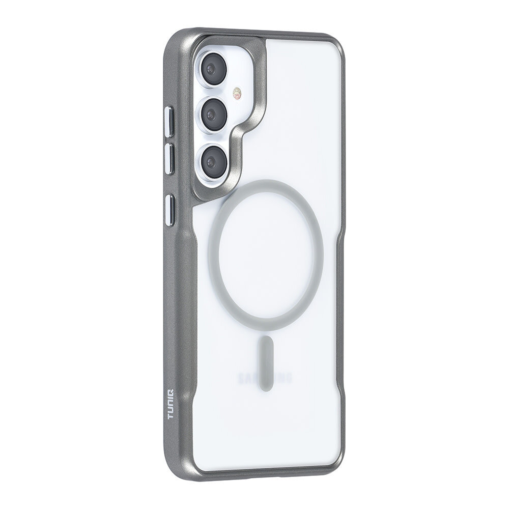 TUNIQ TUNIQ Galaxy S24 Plus Back-Cover hul - Magsafe silicone - Grau TUNIQ TUNIQ Galaxy S24 Plus Back-Cover hul - Magsafe silicone - Grau