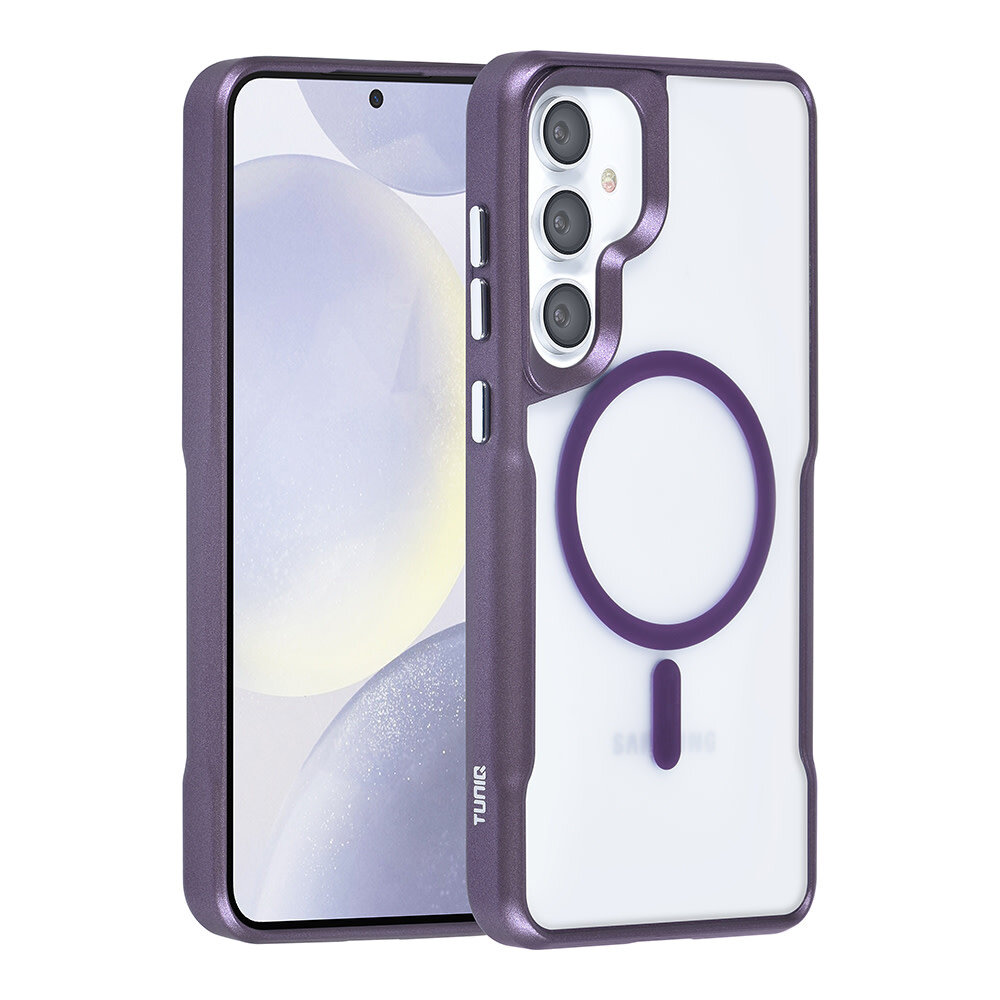 TUNIQ TUNIQ Galaxy S24 Plus Back cover coque Magsafe silicone - Violet TUNIQ TUNIQ Galaxy S24 Plus Back cover coque Magsafe silicone - Violet