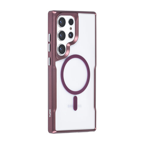 TUNIQ TUNIQ Galaxy S24 Ultra Back-Cover hul - Magsafe silicone - Rot TUNIQ TUNIQ Galaxy S24 Ultra Back-Cover hul - Magsafe silicone - Rot