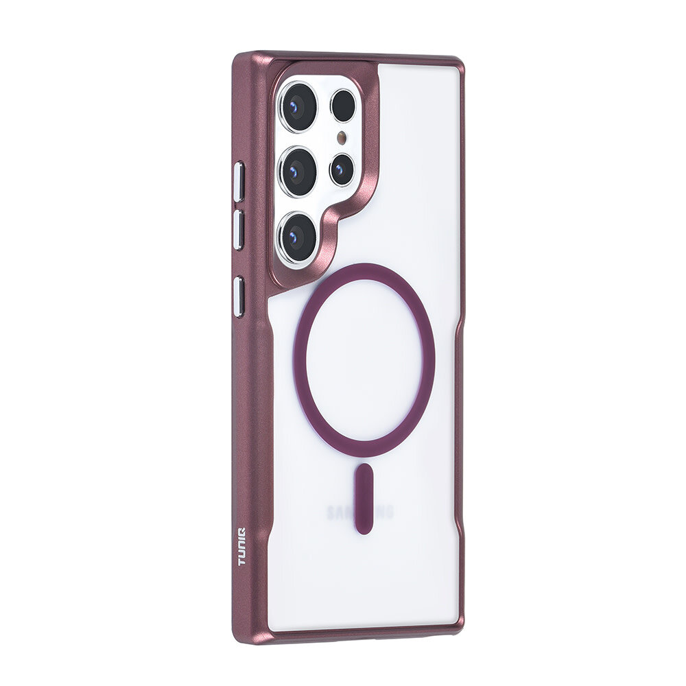 TUNIQ TUNIQ Galaxy S24 Ultra Back-Cover hul - Magsafe silicone - Rot TUNIQ TUNIQ Galaxy S24 Ultra Back-Cover hul - Magsafe silicone - Rot