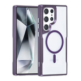 TUNIQ TUNIQ Galaxy S24 Ultra Back cover case - Magsafe silicone - Purple TUNIQ TUNIQ Galaxy S24 Ultra Back cover case - Magsafe silicone - Purple