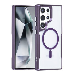 TUNIQ Galaxy S24 Ultra Back cover coque Magsafe silicone - Violet