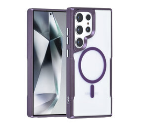 TUNIQ TUNIQ Galaxy S24 Ultra Back cover coque Magsafe silicone - Violet TUNIQ TUNIQ Galaxy S24 Ultra Back cover coque Magsafe silicone - Violet