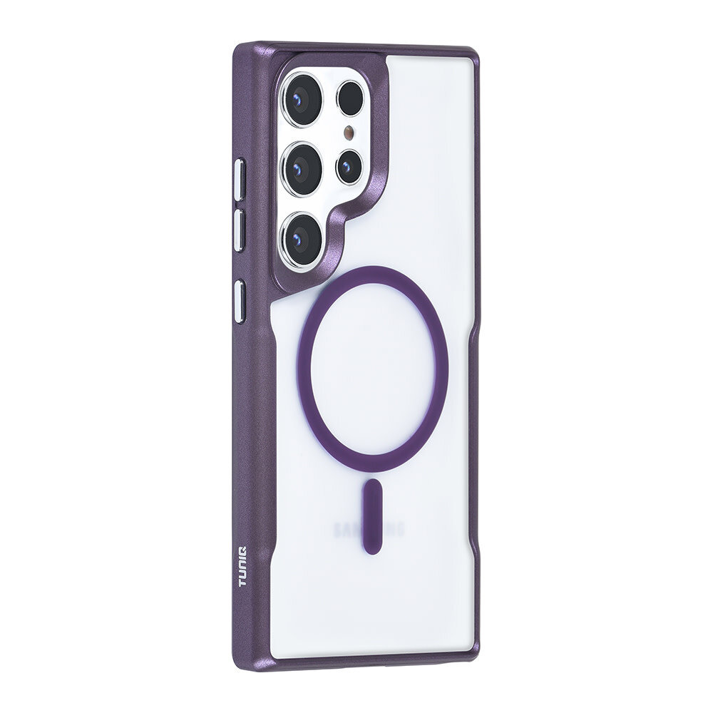 TUNIQ TUNIQ Galaxy S24 Ultra Back-Cover hul - Magsafe silicone - Lila TUNIQ TUNIQ Galaxy S24 Ultra Back-Cover hul - Magsafe silicone - Lila