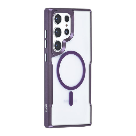 TUNIQ TUNIQ Galaxy S24 Ultra Back-Cover hul - Magsafe silicone - Lila TUNIQ TUNIQ Galaxy S24 Ultra Back-Cover hul - Magsafe silicone - Lila