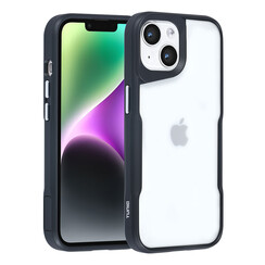 TUNIQ iPhone 14 Back-Cover hul - Silicone - Schwarz