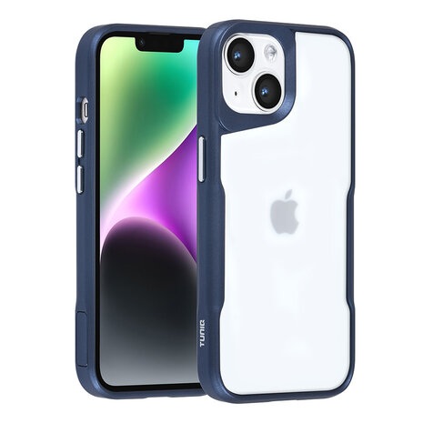 TUNIQ TUNIQ iPhone 14 Back cover coque Silicone - Bleu foncé