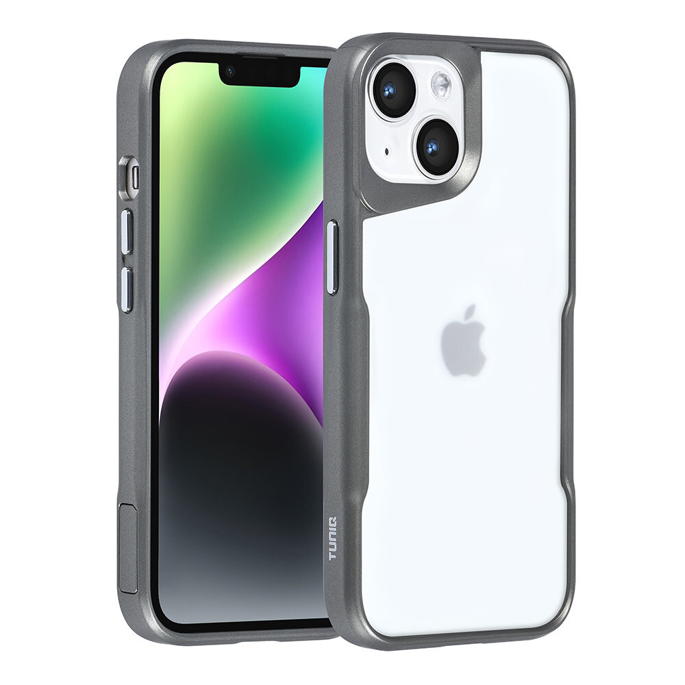 TUNIQ TUNIQ iPhone 14 Back-Cover hul - Silicone - Grau