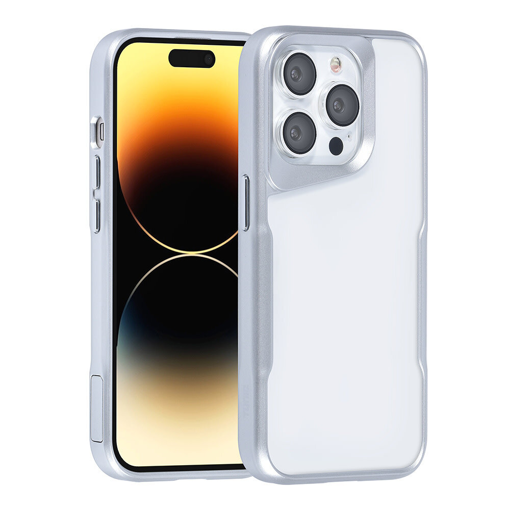 TUNIQ TUNIQ iPhone 14 Pro Back-Cover hul - Silicone - Silber