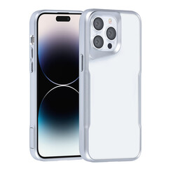 TUNIQ iPhone 14 Pro Max Back cover coque Silicone - Argent