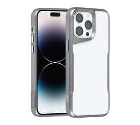 TUNIQ TUNIQ iPhone 14 Pro Max Back cover case - Silicone - Grey TUNIQ TUNIQ iPhone 14 Pro Max Back cover case - Silicone - Grey