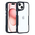 TUNIQ iPhone 15 Backcover hoesje Silicone - Zwart