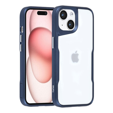 TUNIQ TUNIQ iPhone 15 Backcover hoesje Silicone - DonkerBlauw